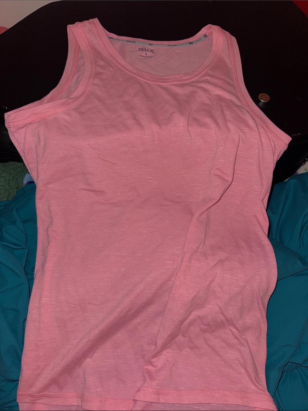 ZELOS Sleeveless Tank Top - Coral Orange